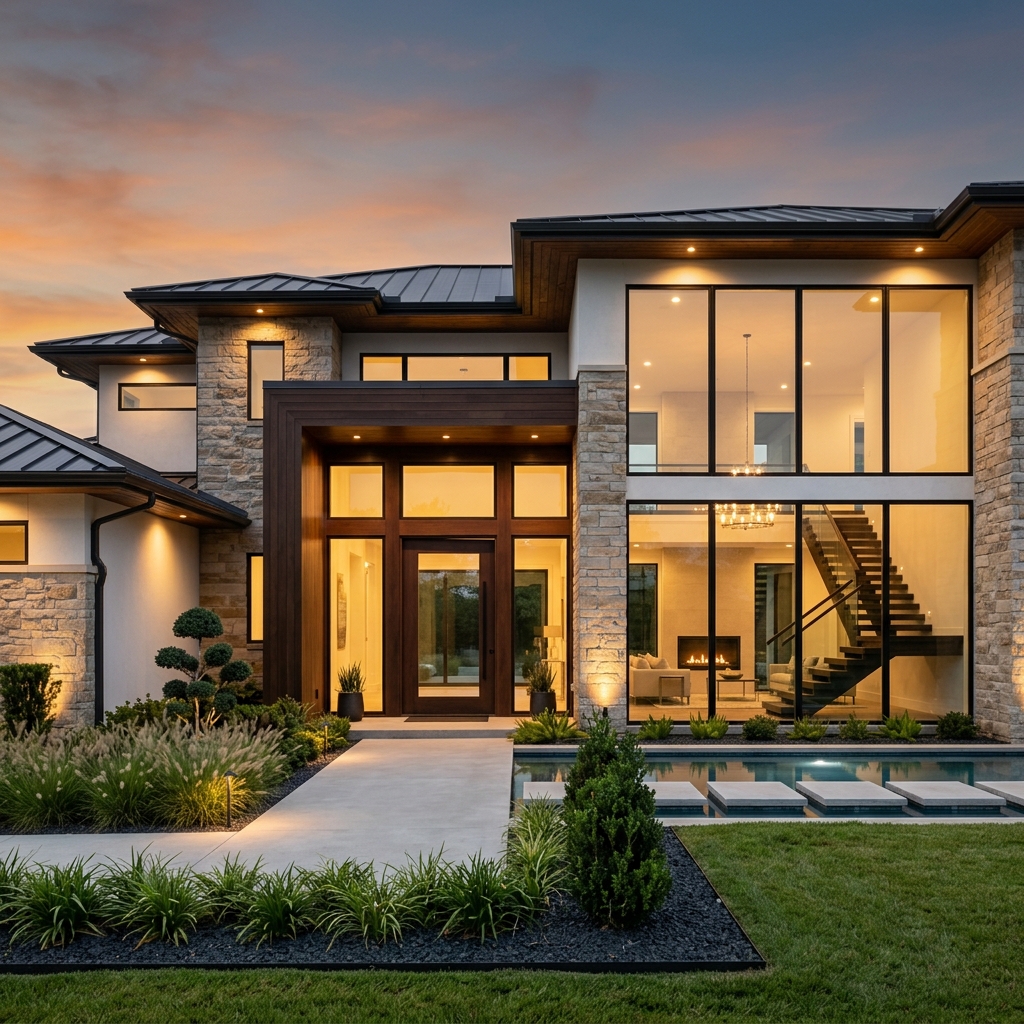 Modern home with premium windows and doors